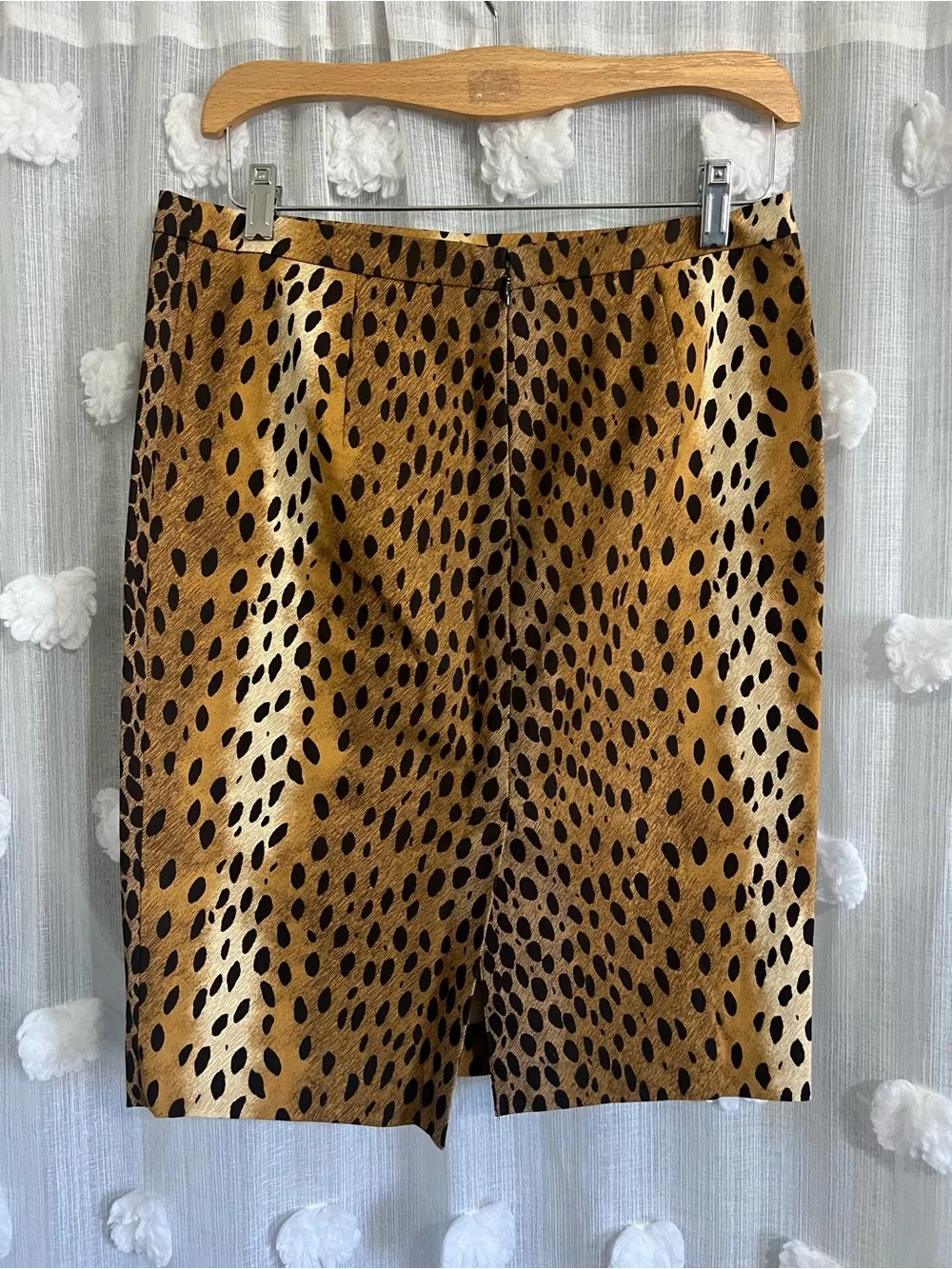Micheeal Kors Animal Print Pencil Skirt in Brown